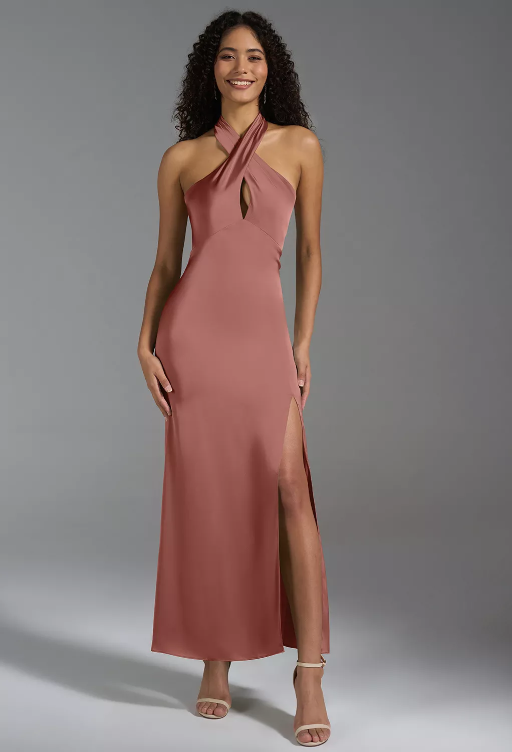 AW Huda Desert Rose  Cocktail Wedding Guest Dresses
